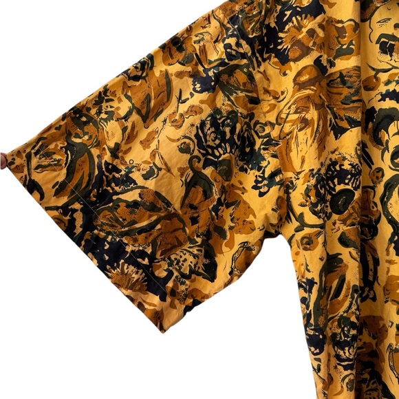 Movin Free Men’s VTG Hawaiian Abstract Button Down Short Sleeve Shirt RARE Sz XL - Picture 8 of 12